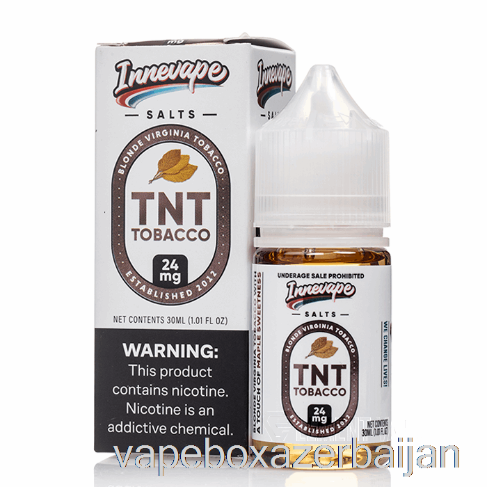 Vape Baku TNT Tobacco SALTS - Innevape E-Liquids - 30mL 50mg